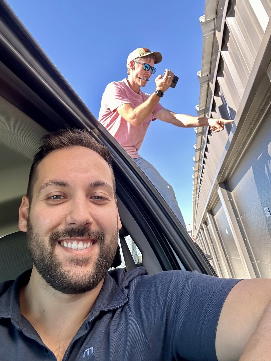Will on site at the storage build